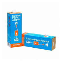 Load image into Gallery viewer, Ampfibian RV-PLUS 15AMP to 10AMP Caravan Power Adaptor – Safe, Legal, and Weatherproof