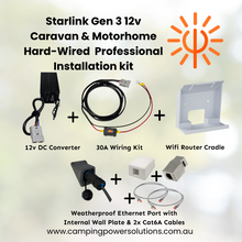 Load image into Gallery viewer, Starlink Gen 3 12v Caravan & Motorhome Hard-Wired Professional Installation Kit