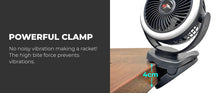 Load image into Gallery viewer, KickAss Portable 5V Clip Fan with White LED Light
