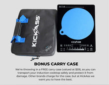 Load image into Gallery viewer, KickAss Quickfire 2000W Portable Induction Cook top