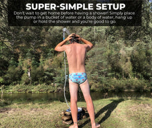 Load image into Gallery viewer, KickAss Portable Camping Shower with Lithium Battery