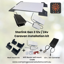 Load image into Gallery viewer, Starlink Gen 3 (V4) 12v/24v Caravan Installation kit