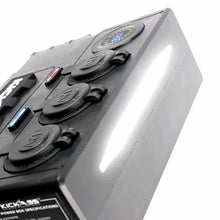 Load image into Gallery viewer, KickAss Mini 12V Control Box - 2 x Anderson, 6 x USB & 3 x Cig Sockets