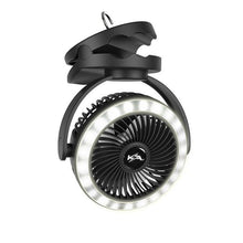 Load image into Gallery viewer, KickAss Portable 5V Clip Fan with White LED Light