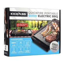 Load image into Gallery viewer, KickAss Quickfire Portable 600W Electric BBQ