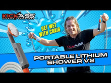 Load and play video in Gallery viewer, KickAss Portable Camping Shower with Lithium Battery