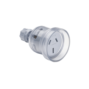 Clipsal Extension Socket Rewireable Cord Ordinary Duty Flexible 15A 250V 3 Pin Flat Clear