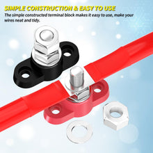 Load image into Gallery viewer, 12V Power Distribution Block – Positive or Negative | 250A | Single Stud Terminal
