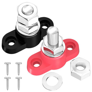 12V Power Distribution Block – Positive or Negative | 250A | Single Stud Terminal