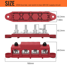 Load image into Gallery viewer, Battery Busbar – 12V to 48V DC Power Distribution Block with Cover
