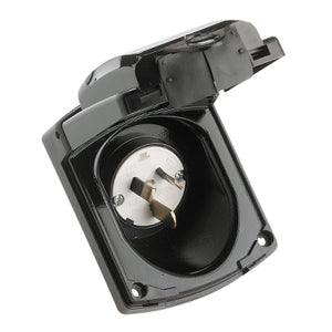 Clipsal Inlet socket 3 pin 240v 15A IP34 White or Black
