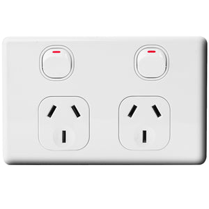 Double Pole Double Power Point – 10A 250V | Caravan-Ready
