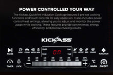 Load image into Gallery viewer, KickAss Quickfire 2000W Portable Induction Cook top
