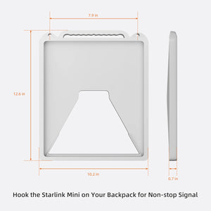 Starlink Mini Silicone Protective Cover – With Hooks for Portable Mounting