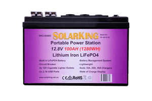 SolarKing 100Ah Lithium Iron portable power system