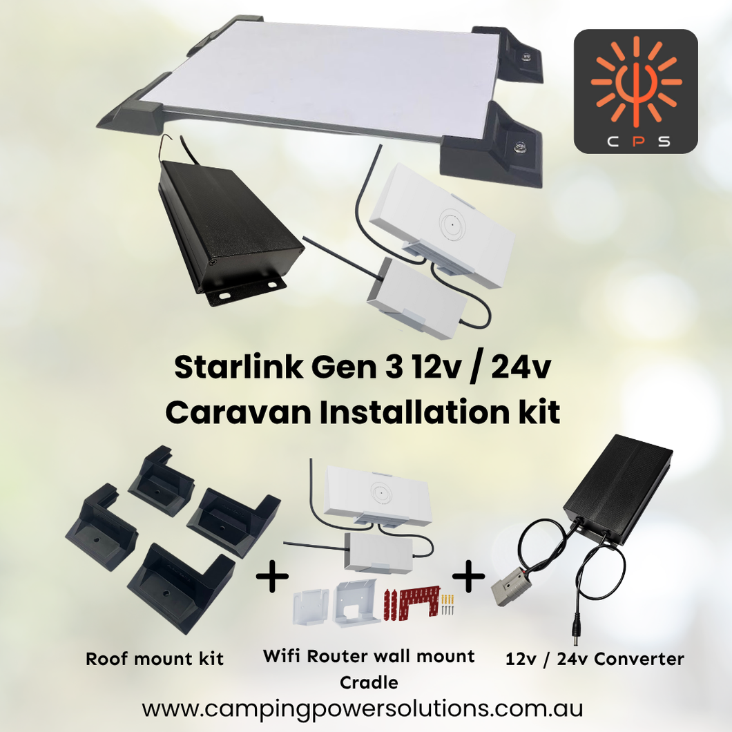 Starlink Gen 3 (V4) 12v/24v Caravan Installation kit