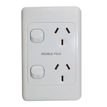 Load image into Gallery viewer, Double Pole Double Power Point- Vertical  | 10A 250V | Caravan-Ready

