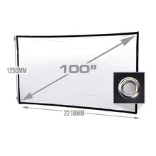 Load image into Gallery viewer, KickAss Projector &amp; 100" Eyelet Screen Cinema Package

