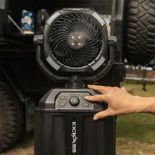 Load image into Gallery viewer, KickAss Portable 20,000mAh Misting Fan with LED &amp; Power Bank for Camping

