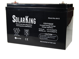 SolarKing 12v 110AH Sealed lead acid AGM battery