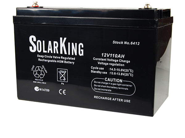 SolarKing 12v 110AH Sealed lead acid AGM battery